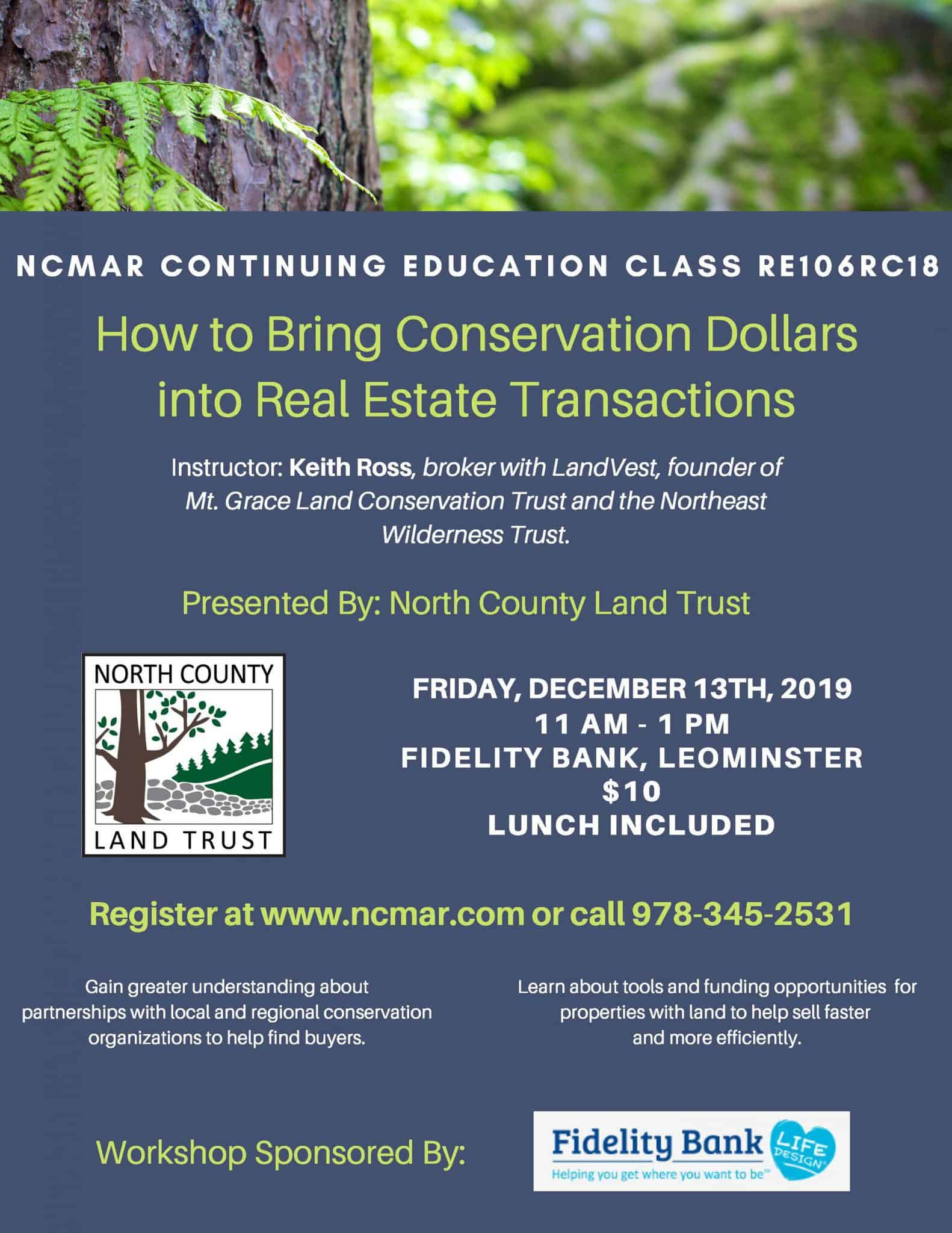 RE106RC18 How to Bring Conservation Dollars into Real Estate Transactions