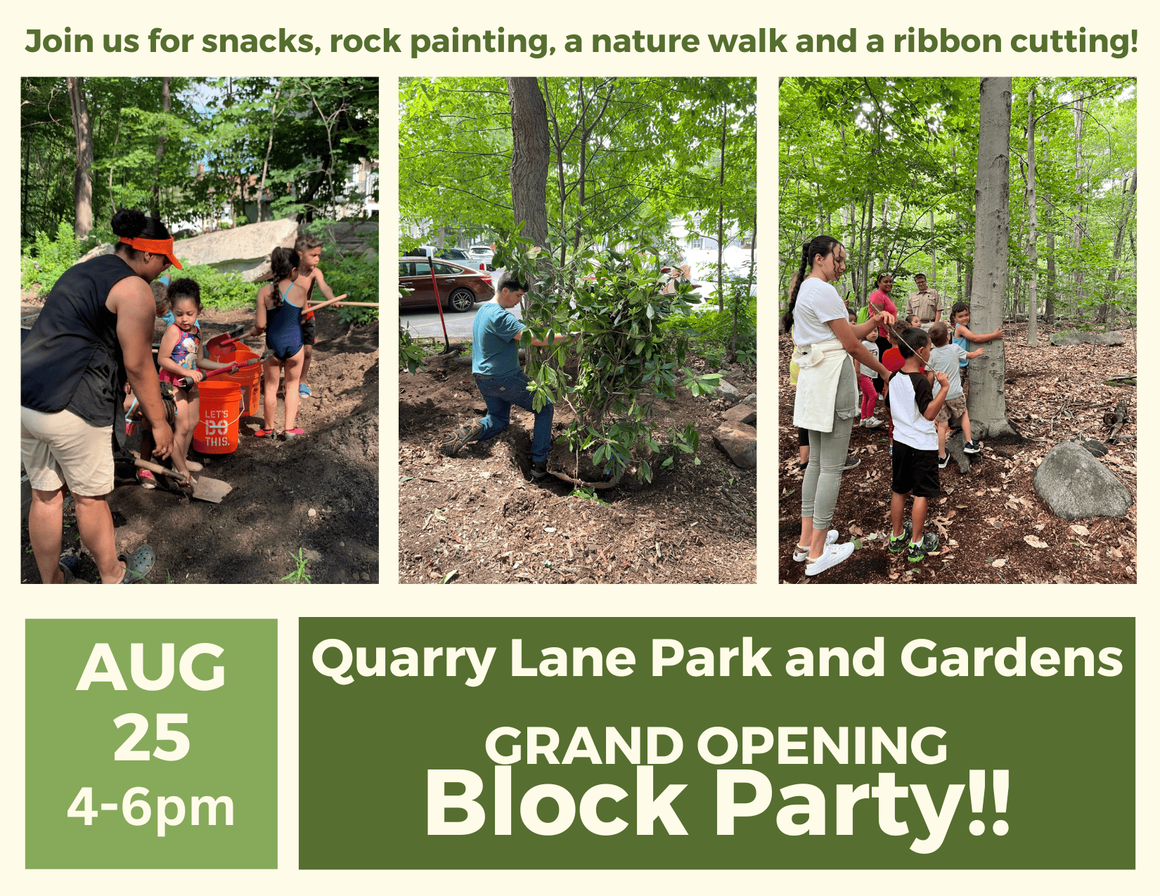 Quarry Lane Park and Garden Grand Opening Party!